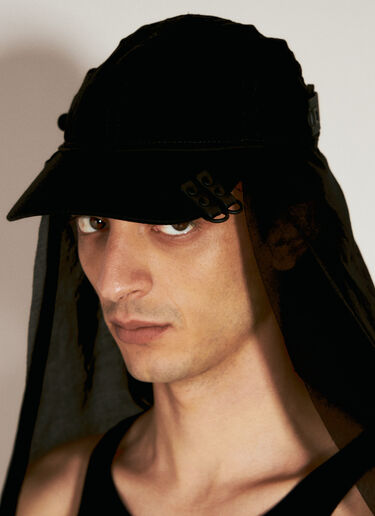 Innerraum Object C11 Baseball Cap With Veil Black inn0356008