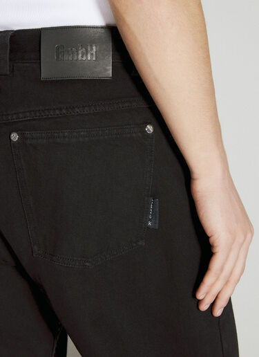 GmbH ダブルジップジーンズ  ブラック gmb0156001