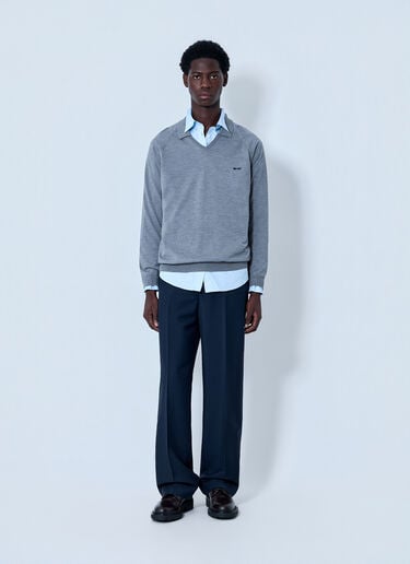 Miu Miu Tailored Wool Trousers Navy miu0164034