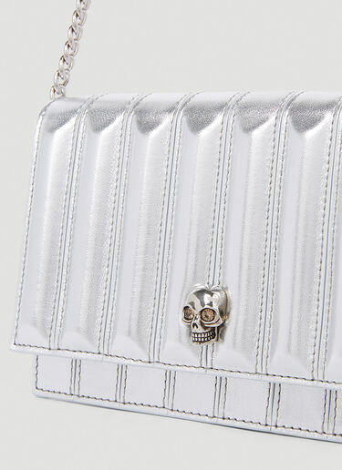 Alexander McQueen Small Skull Shoulder Bag Silver amq0252003