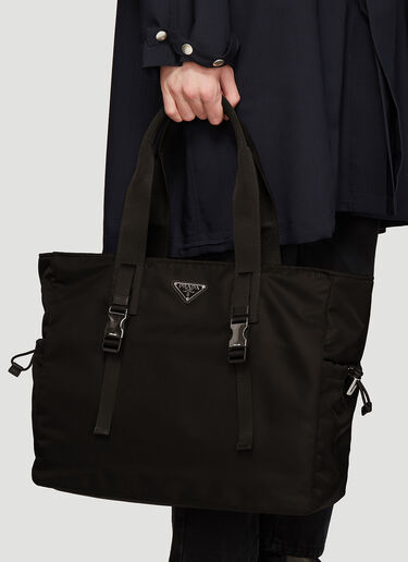Prada Fabric Tote Bag Black pra0135029