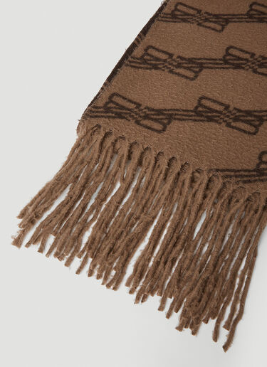 Balenciaga BB Monogram Scarf Brown bal0151049