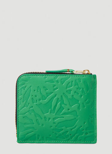 Comme Des Garcons Wallet Embossed Forest Wallet Green cdw0348001