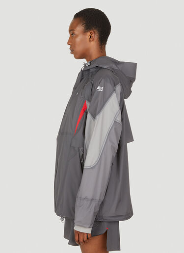 SLAM JAM Transformable Windbreaker Jacket Grey slj0349003