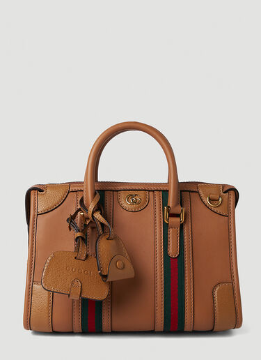 Gucci Double G Top Handle Handbag Brown guc0251011