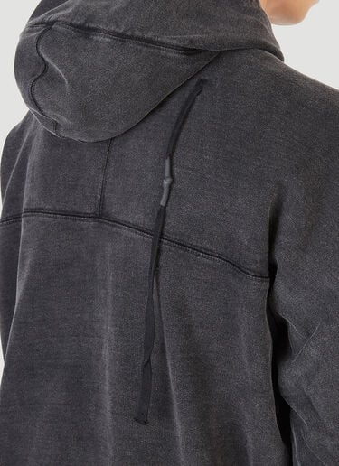 11 by Boris Faded Wash Hooded Sweatshirt Grey ebb0142008