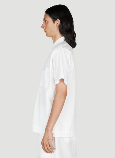 Tekla Classic Short Sleeve Pyjama Shirt White tek0353012