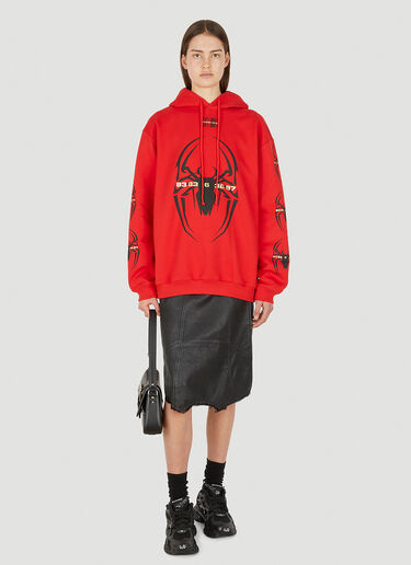 VTMNTS Spider Hooded Sweatshirt Red vtm0350014