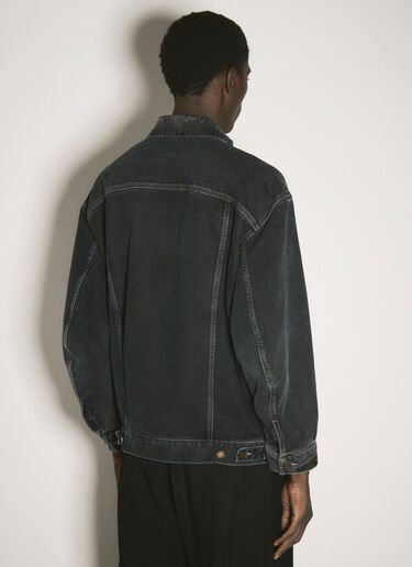 Saint Laurent Oversized Denim Jacket Black sla0156009
