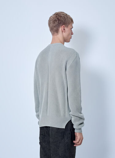 Rick Owens Fisherman Round Neck Sweater Grey ric0165037