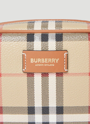 Burberry チェック柄化粧ポーチ ベージュ bur0252042