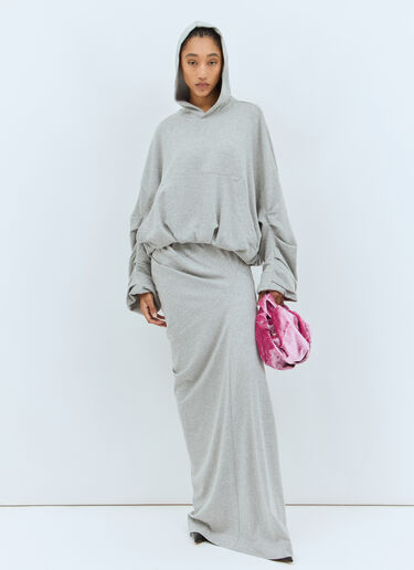 Dries Van Noten Balloon Hooded Sweatshirt Grey dvn0258028