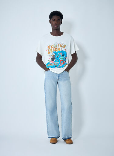 Gallery Dept. Skeleton Beach Surf T-Shirt White gdp0160052
