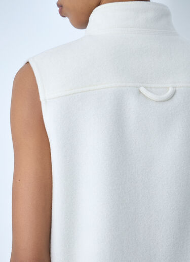 RIER Sleeveless Zip Vest White rrr0264007
