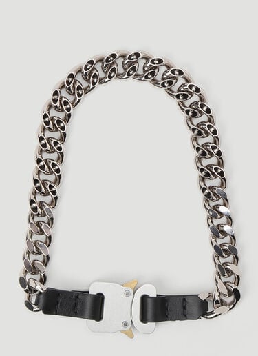 1017 ALYX 9SM Leather Chain Necklace Silver aly0144018