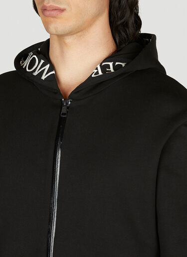 Moncler Zip Up Hooded Sweatshirt Black mon0153034