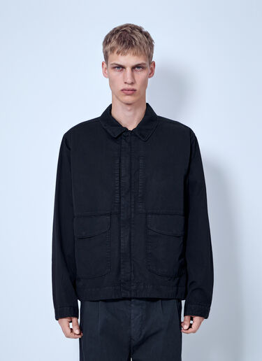 LN-CC® - Massimo Osti Studio: Cotton Twill Jacket - Black Massimo Osti Studio Cotton Twill Jacket Black mao0166006