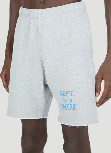 Gallery Dept. French Logo Print Sweat Shorts Grey gdp0152026