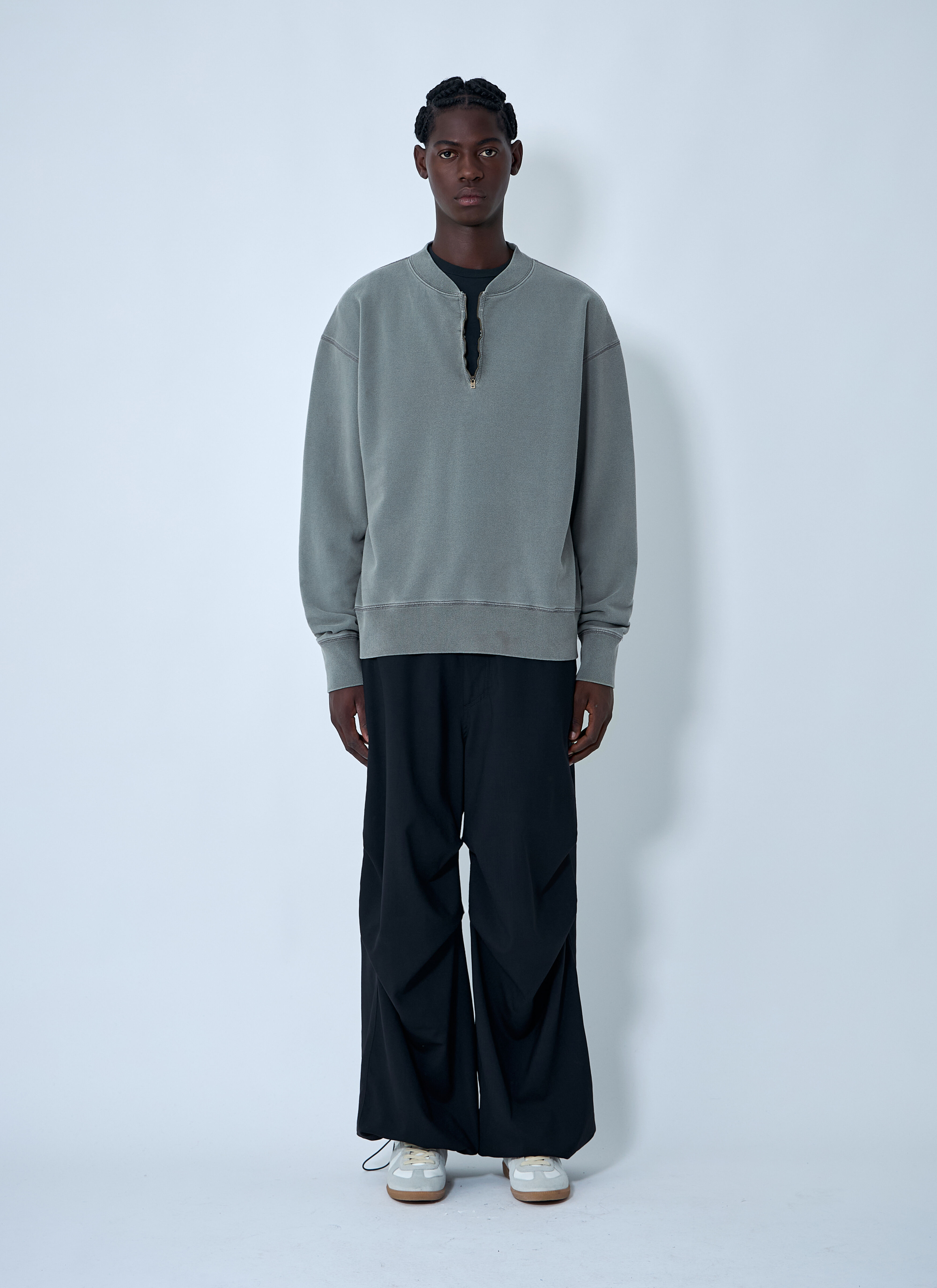 Maison Margiela Men's' Zip-Up Sweatshirt in Grey | LN-CC®