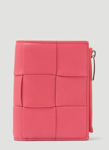 Bottega Veneta Small Bi-Fold Wallet Pink bov0247156