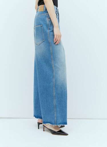 Gucci Wide Leg Horsebit Jeans Blue guc0255002