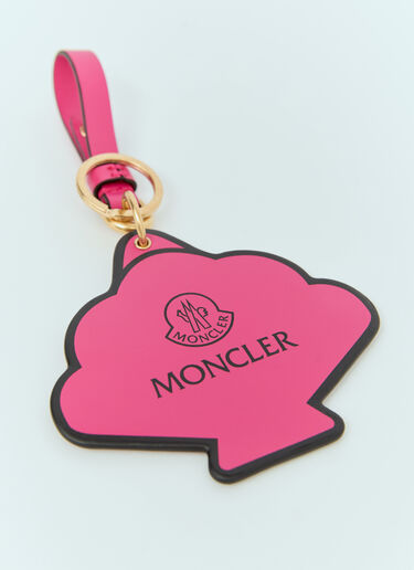 Moncler ホタテ貝キーホルダー ピンク mon0256037