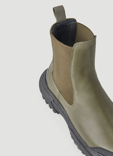 GmbH Faux-Leather Chelsea Boots Khaki gmb0148001