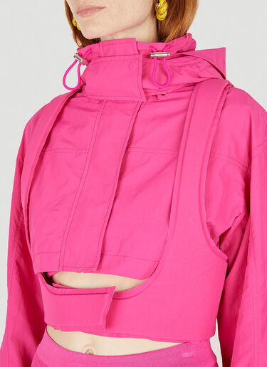 Jacquemus La Parka Fresa Cropped Jacket Pink jac0248001