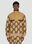 Dolce & Gabbana GG Jacquard Faux Fur Half-Zip Jacket White dol0151027