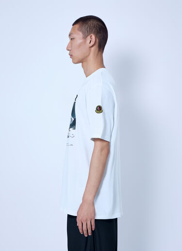 LN-CC® - Moncler RE/ICONS: K2 Print Short Sleeve Cotton Jersey T-Shirt - White Moncler RE/ICONS K2 Print Short Sleeve Cotton Jersey T-Shirt White mon0166066