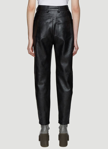 Stella McCartney Hailey Faux Leather Trousers Black stm0237009
