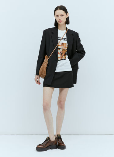 Miu Miu Graphic Print T-Shirt White miu0254075