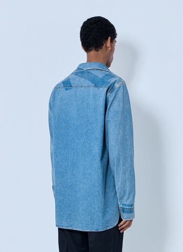 Maison Margiela Denim Button-Down Shirt Blue mla0164103