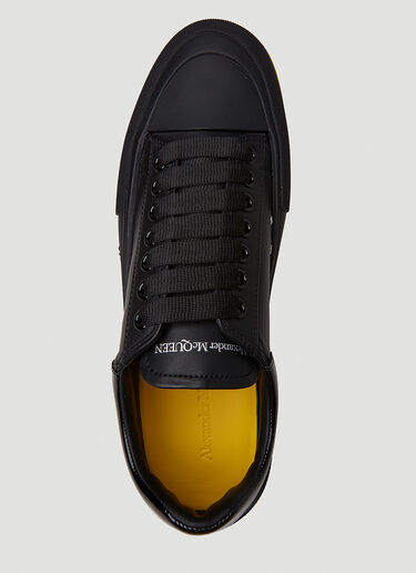 Alexander McQueen Deck Plimsoll 运动鞋 黑色 amq0150050