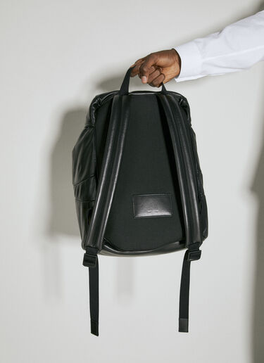 디보싱 로고 가죽 백팩 Saint Laurent 디보싱 로고 가죽 백팩 블랙 sla0154050