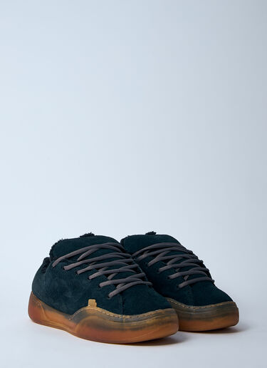 ERL Suede Vamp Skate Sneakers Black erl0160017