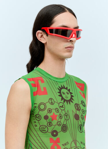 Walter Van Beirendonck Alien 太阳镜 红色 wlt0156026