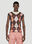 Y/Project x Jean Paul Gaultier  Trompe L'Oeil Argyle Sweater Top Pink ypg0152001