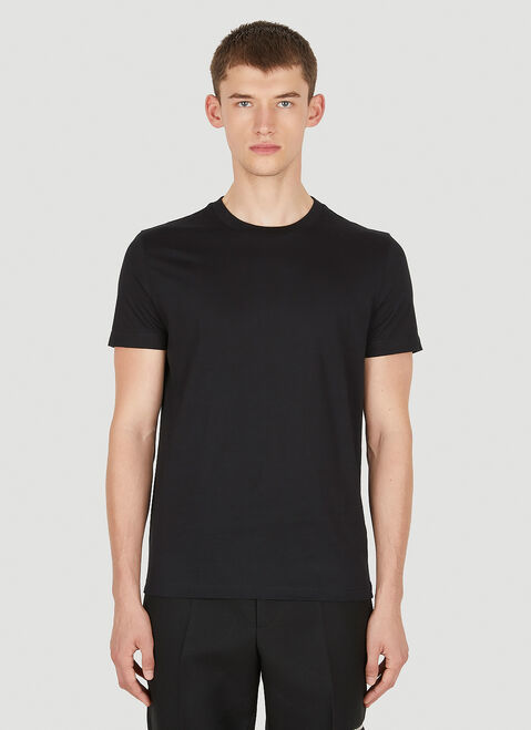 Prada Pack of Three Classic T-Shirt Black pra0149079