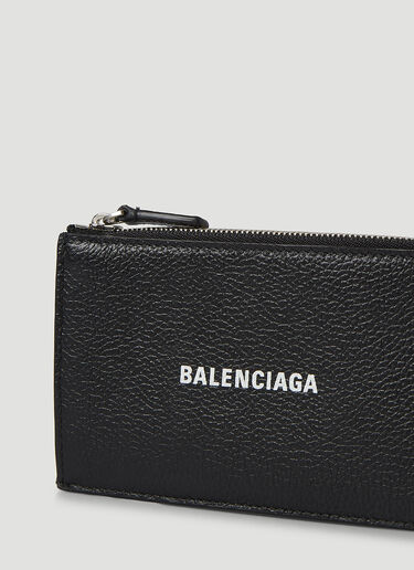 Balenciaga Cash Zip-Fastening Card Holder Black bal0145048