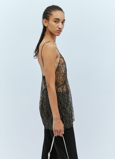 KHAITE Grisella Lace Top Black kha0253010
