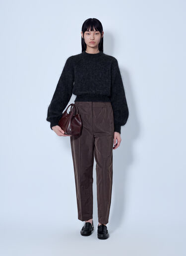 LN-CC® - Max Mara: Crewneck Mohair-Blend Sweater - Dark Grey Max Mara Crewneck Mohair-Blend Sweater Dark Grey max0266218