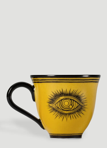 Set of Two Star Eye Demitasse Cups with Saucers Gucci Set of Two Star Eye Demitasse Cups with Saucers Yellow wps0690088