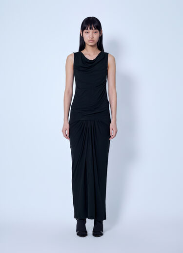 LN-CC® - Entire Studios: Drape Maxi Dress - Black Entire Studios Drape Maxi Dress Black ent0266019