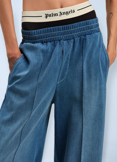 Logo Motif Track pants Palm Angels Logo Motif Track pants Blue pma0260070