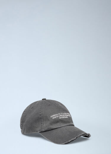Avenell Distressed Baseball Cap Arsenal x A-COLD-WALL* Avenell Distressed Baseball Cap Grey acw0162018