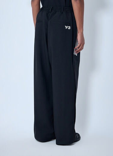 Y-3 Drawstring Wide-Leg Pants Black yyy0364018