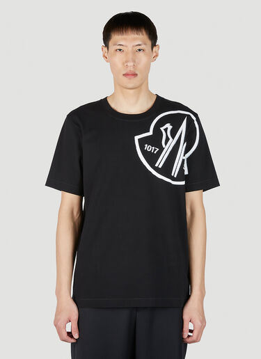 6 Moncler 1017 ALYX SM 徽标印花 T 恤 黑色 mal0151006