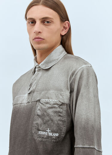 Ombre Polo Shirt Stone Island Ombre Polo Shirt Grey sto0158004
