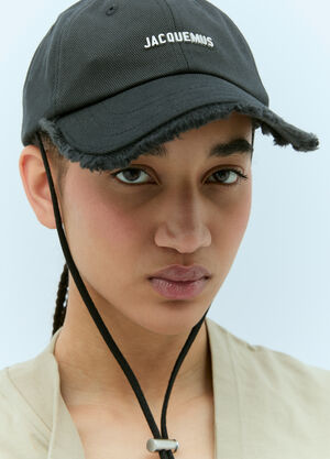 Jacquemus La Casquette Artichaut Baseball Cap Black jac0356007